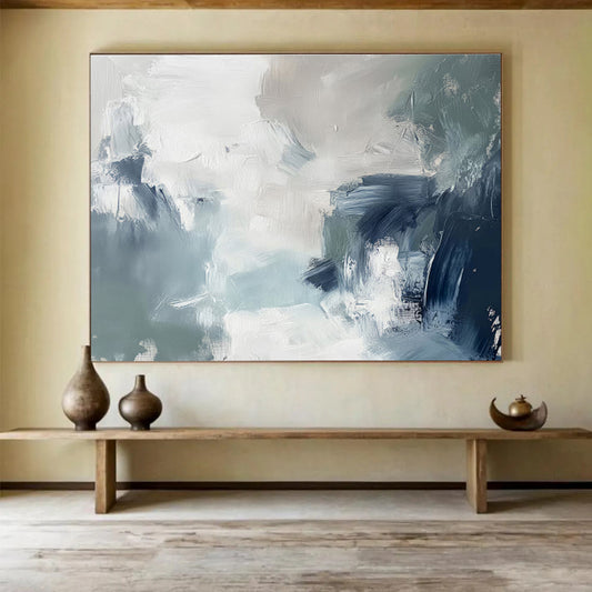 “Fluid Expressions” Grand Abstract Art for Bar & Living Room DKH236