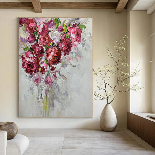 Immense Hand - Painted Custom Textured Abstract Artwork, Ideal for Bedroom and Office DKH1464