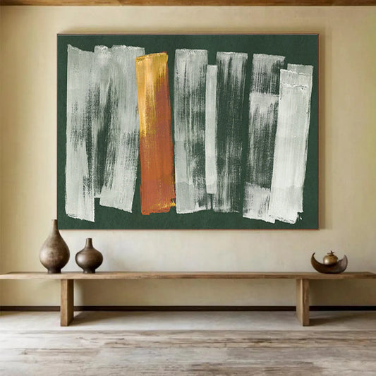 Striking Hand - Painted Textured Abstract Wall Painting for Bedroom & Hallway DKH612