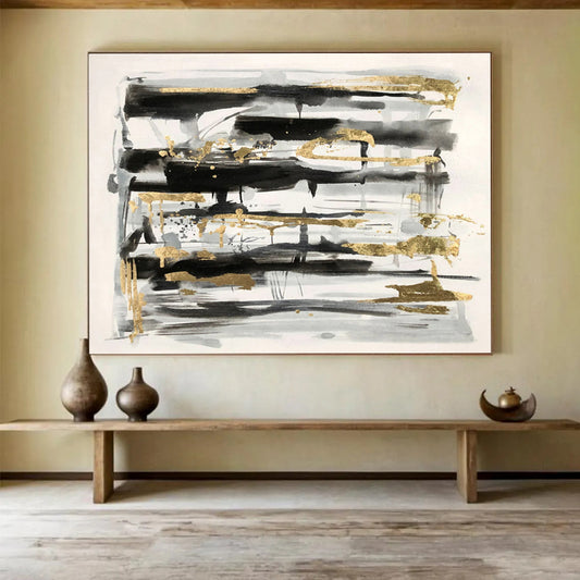 Enchanting Original Extensive Textured Hand - Crafted Abstract Artwork for Dreamy Decor DKH846