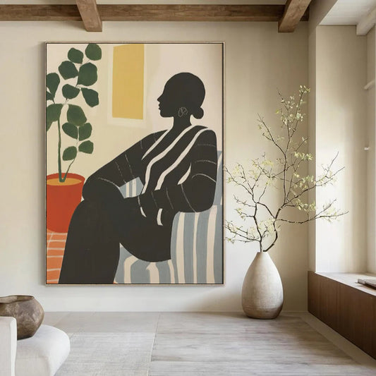 Exuberant & Joyful Abstract Canvas Art for Living Room & Entryway LargeART2041