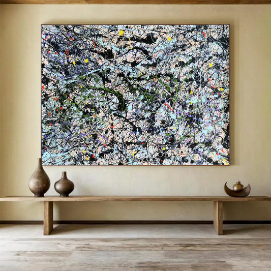 Alluring Oversized Abstract Painting for Hotel Lobby & Hallway LargeART1590