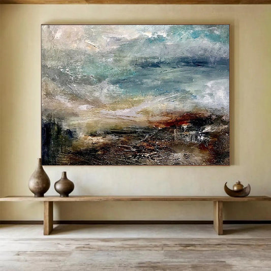 Dynamic Sea & Sky Abstract - Coastal Living Room Drama DLZ015