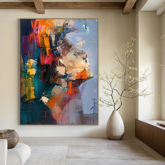 Hand-Painted Large Custom Abstract Creations for Bedroom & Office DTP285