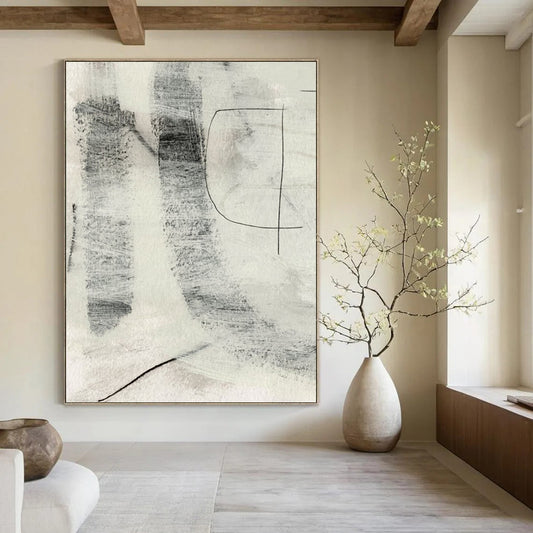 Hand-Painted Large-Scale Abstract Art: Textures that Inspire Creativity DTP213