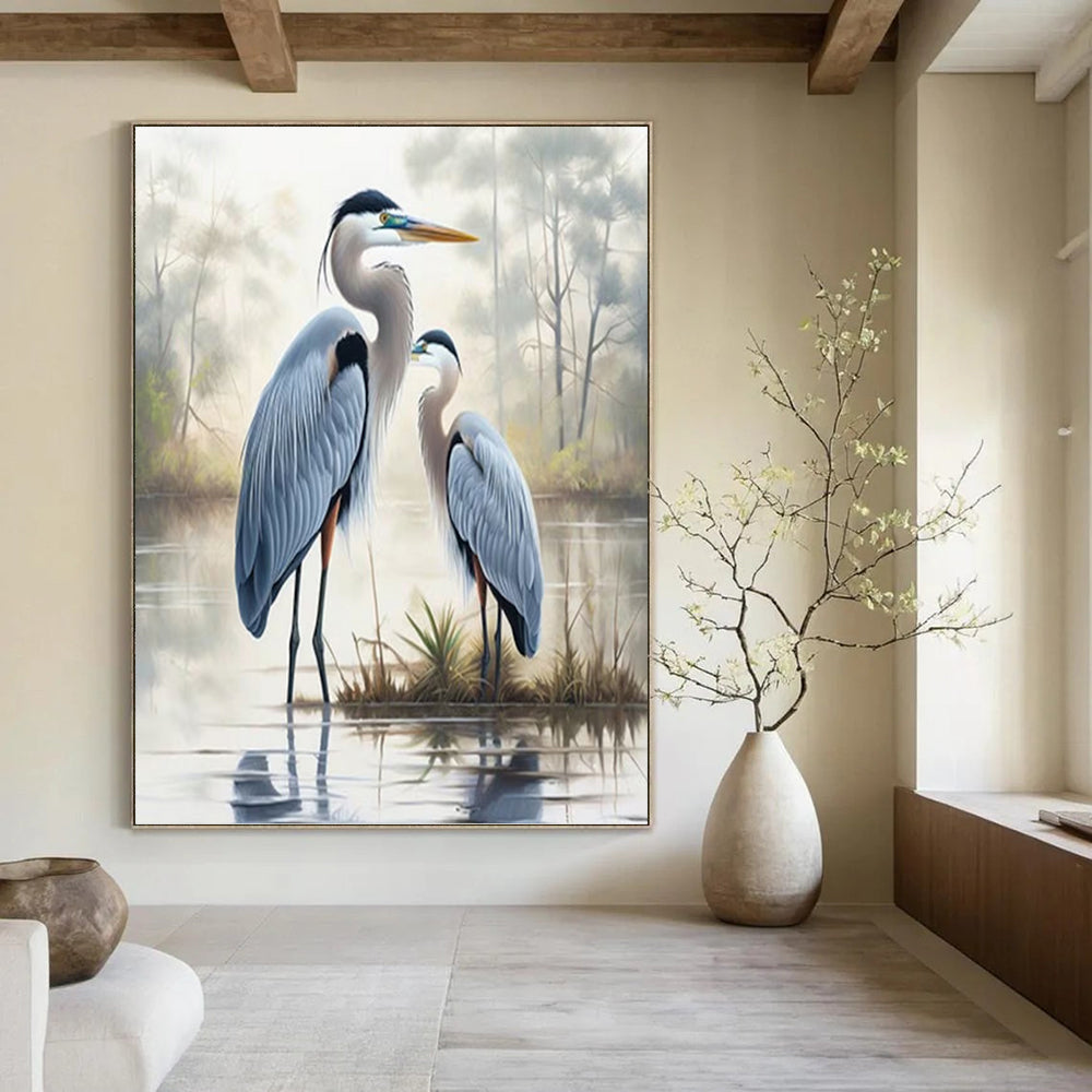 Cozy Hand - Painted Textured Abstract on Canvas for Living Room & Dining Room DKH1400