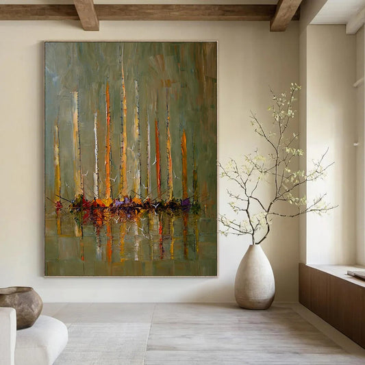 Custom Abstract Art: Big Sizes, Textured Styles for Living Room & Office DTP330