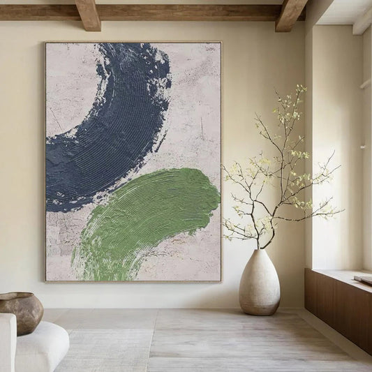 Alluring Custom - Painted Textured Canvas Abstract for Living Room & Hallway DKH1072