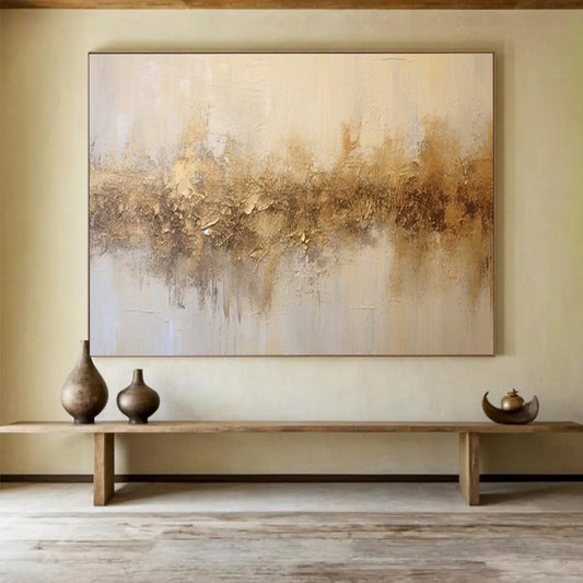 Massive Hand-Painted Abstract Canvases for Dining Room & Office LargeART1538