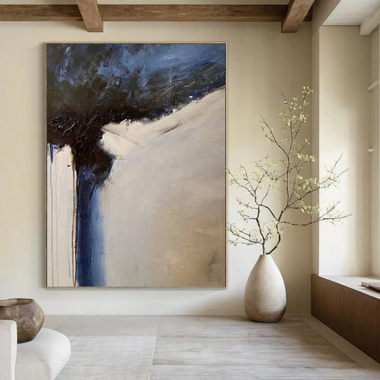 Mammoth - Scaled Hand - Painted Custom Abstract Canvas (with Three - Dimensional Textures), Beautifying Living Room and Entryway DKH1499