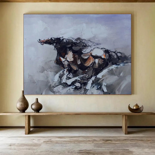 “Graceful Impressions” Colossal Abstract Painting for Office & Hallway DKH306