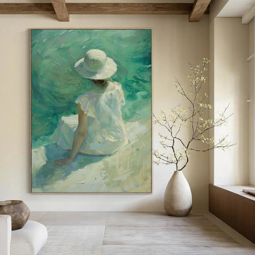 Tempestuous Symphony: Giant Hand - Painted Custom Abstract Masterpiece for Bar and Hallway DTP088