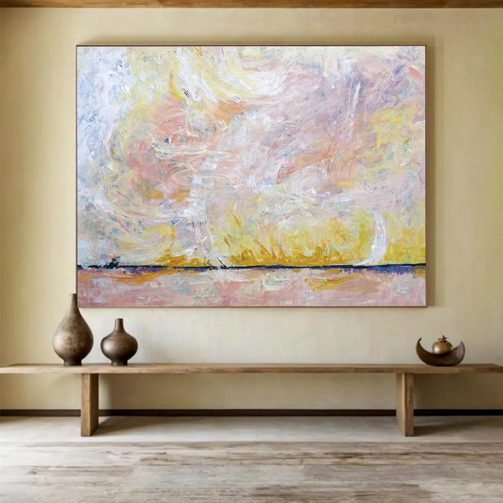 Grand Abstract Hand - Painted Canvas for Dining Room & Office DKH564
