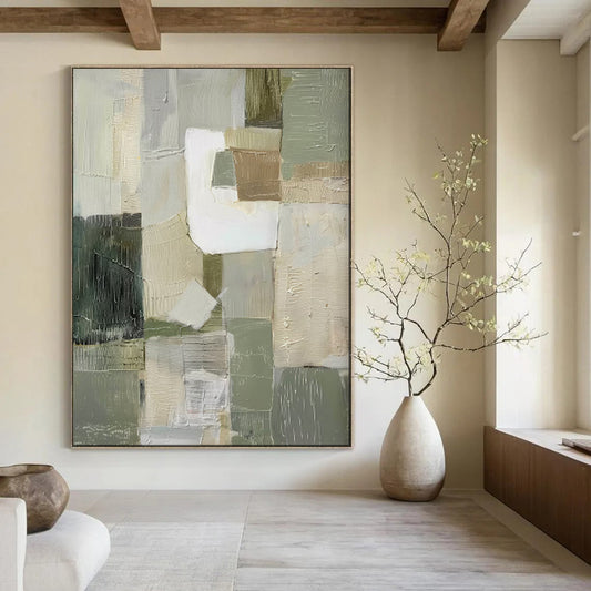 Graceful Textured Abstract Wall Art for Bedroom & Spa LargeART2052