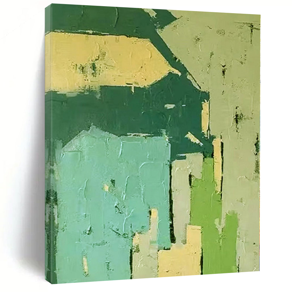 Oversized Abstract Art for Closet Dressing Areas - Custom Acrylic on Linen