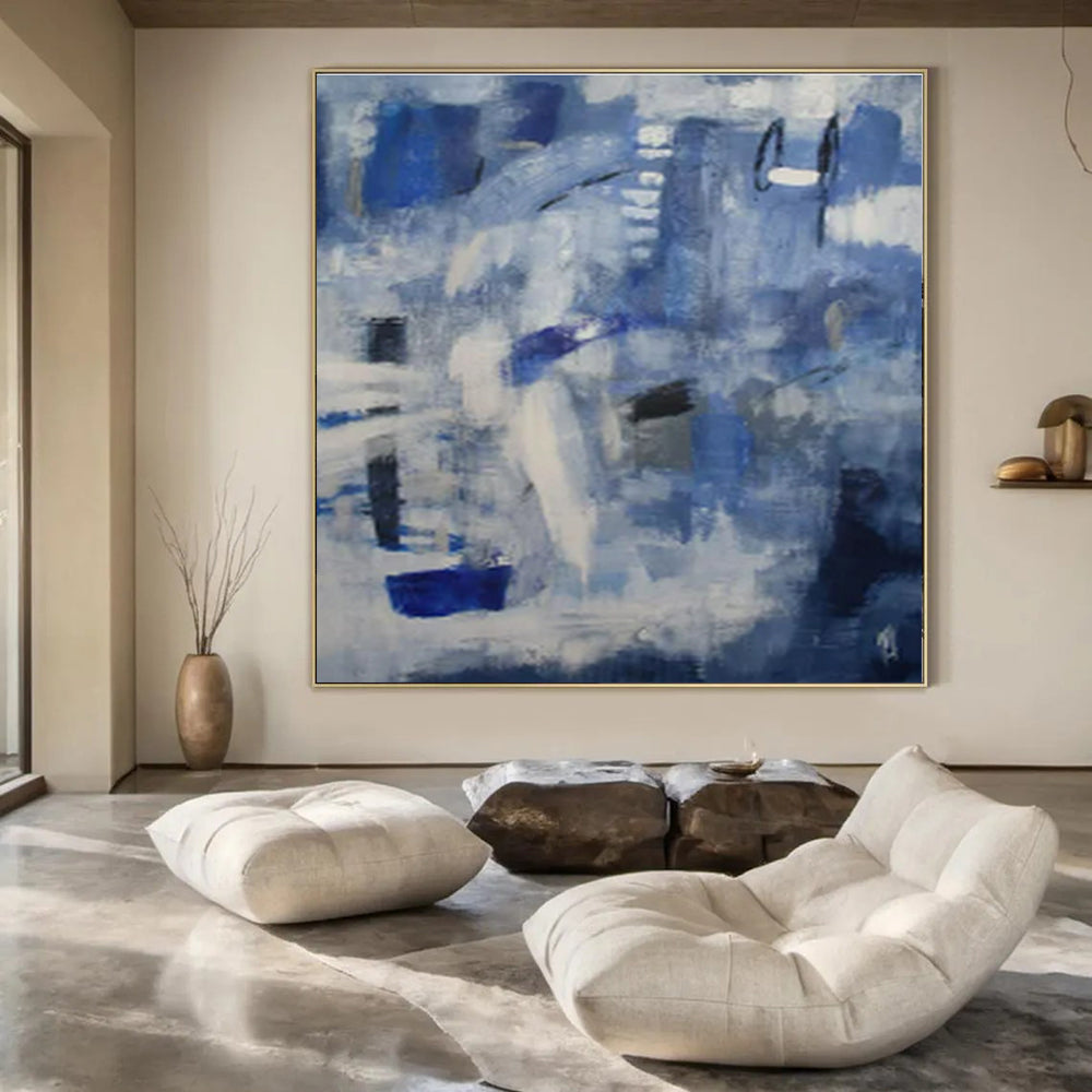 Hand-Painted Bespoke Abstract Art for Bedroom & Hotel Spa Areas