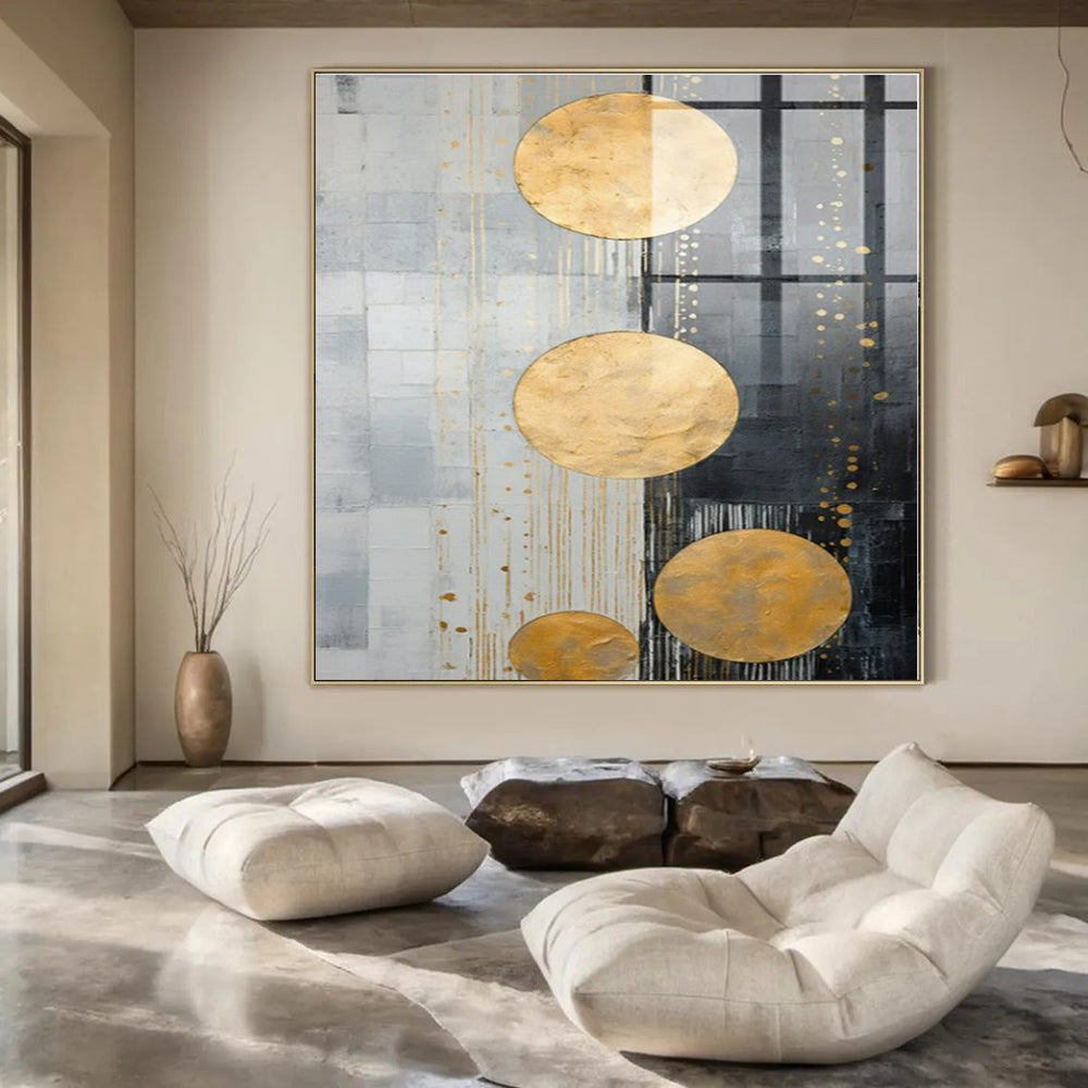 Starry Night Reimagined Hand-Painted Abstract Art for Teen Bedrooms