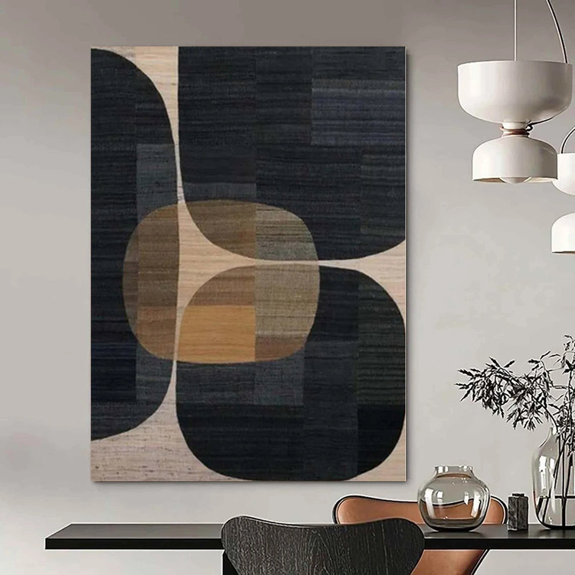 Oversized Abstract Wall Art for Mudroom Entrances - Commissioned Acrylic on Canvas