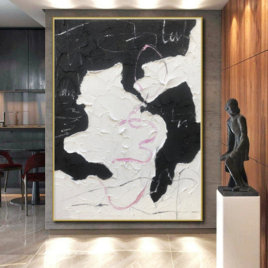 Staggering Made-to-Order Abstract Painting for Home Wine Cellar Barrel Racking Wall