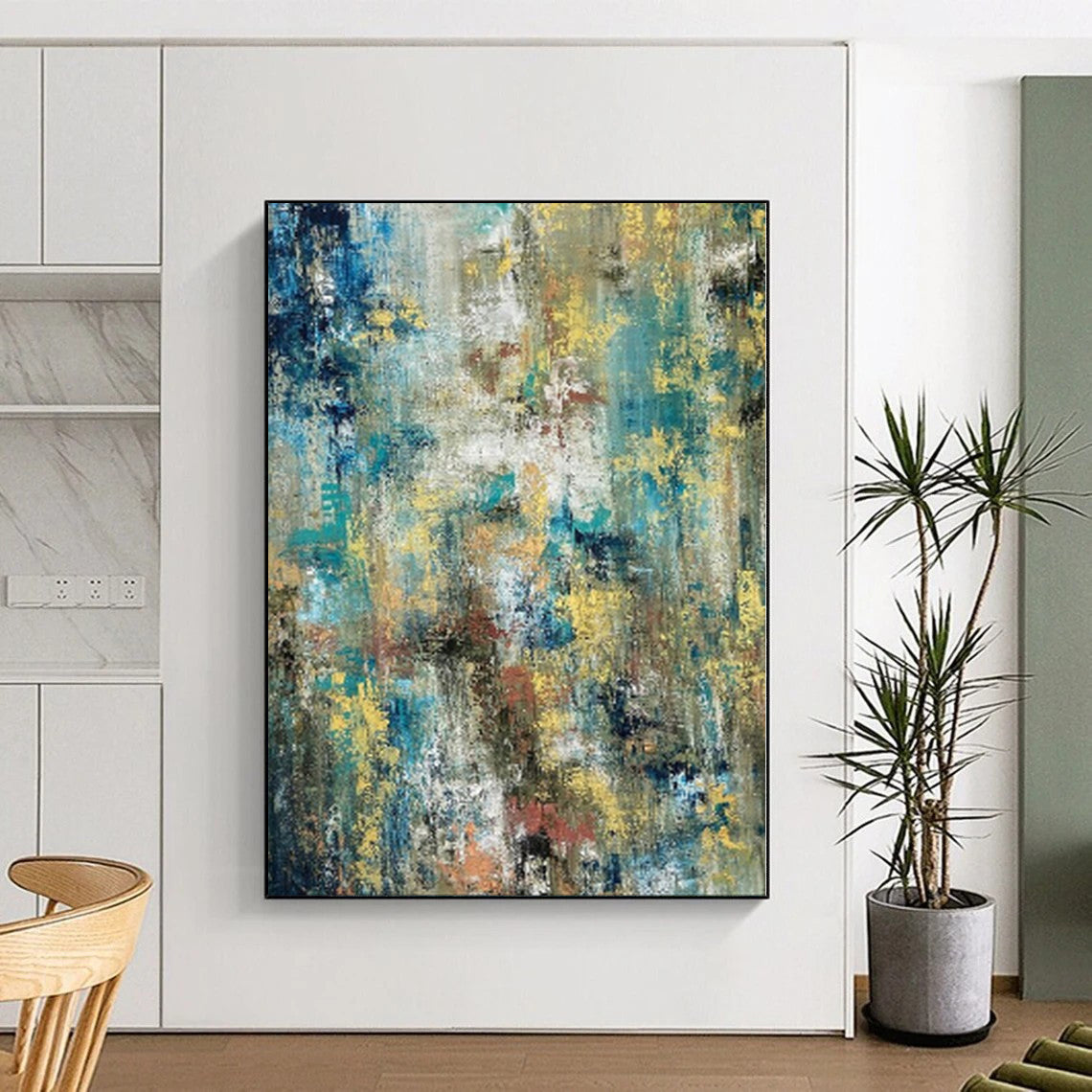 Monumental Abstract Expressionist Art - Commissioned Mixed Media for Art Gallery Exhibitions