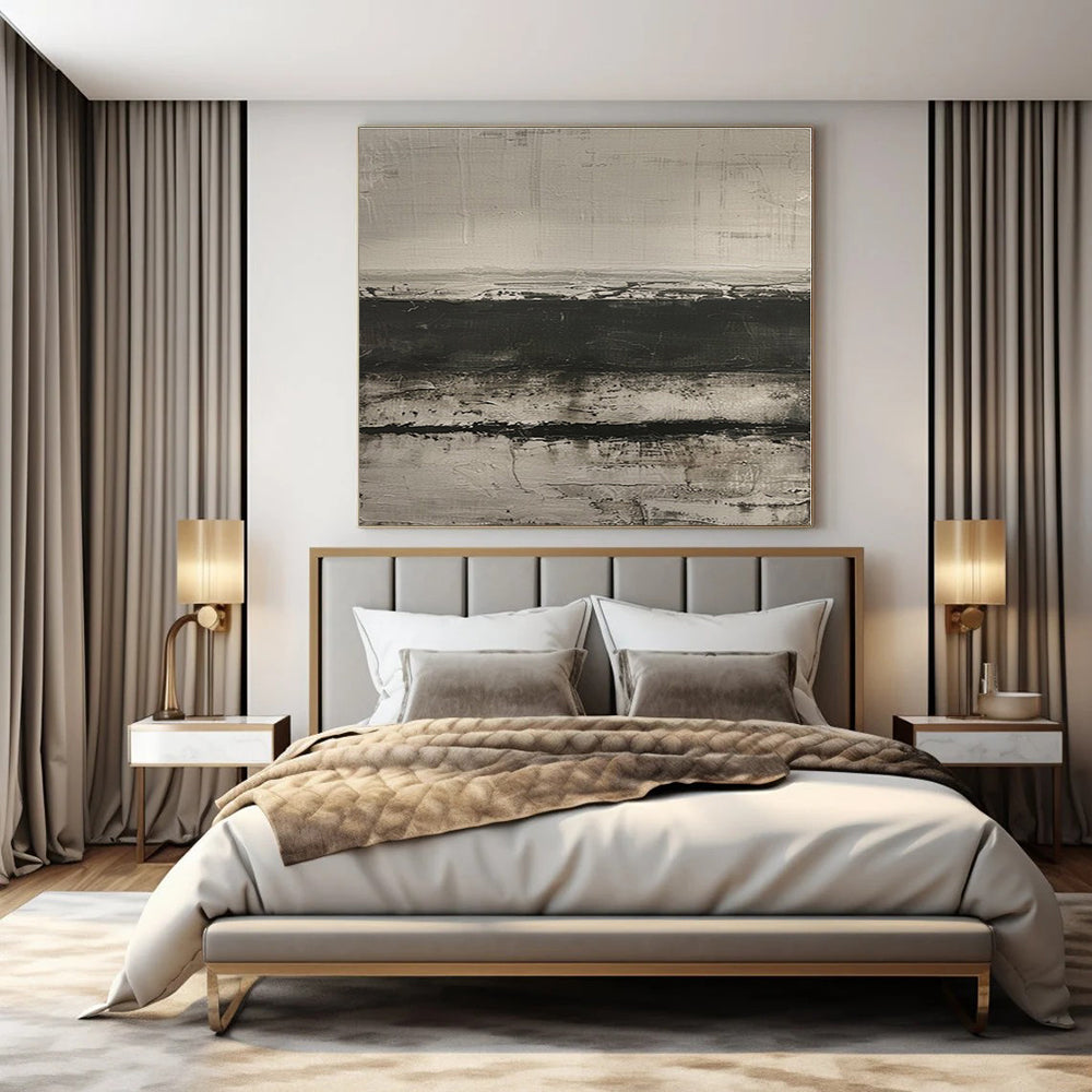 Custom Hand-Painted Abstract Mural for Living Room and Entryway