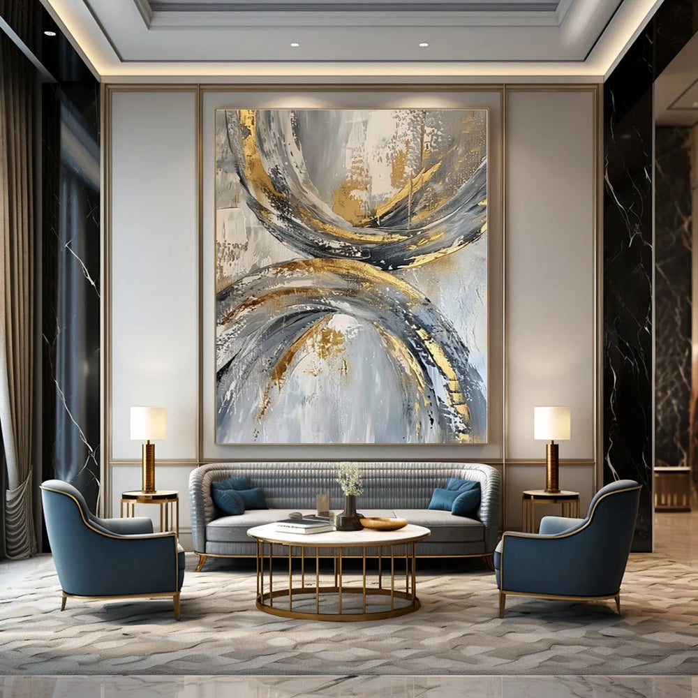 Vibrant Pop Culture Hand-Painted Abstract Art for Trendy Bedrooms