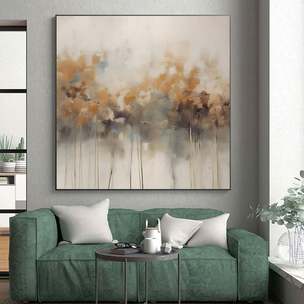 Large-Scale Modern Abstract Wall Art for Bathroom Spa-Like Ambiance Creation