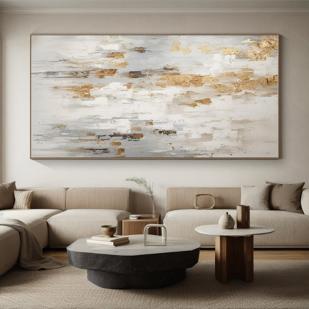 Oversized Contemporary Abstract Canvas for Event DJ Booth Backdrops