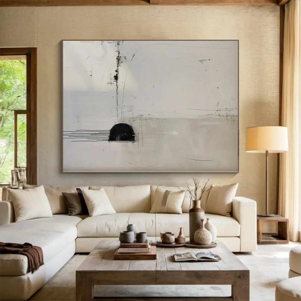 Monumental Custom Abstract Art for Master Bedroom Walk-in Closet Entrances