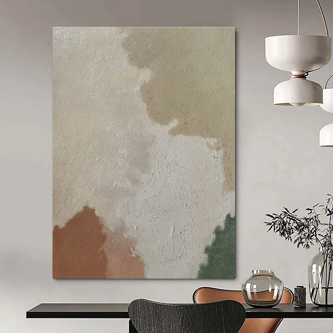 Hand-Painted Personalized Abstract Canvas for Office & Hotel Rooftop Bars