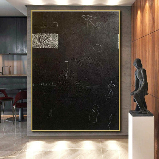 Staggering Custom Abstract Painting for Home Bar and Lounge Feature Wall