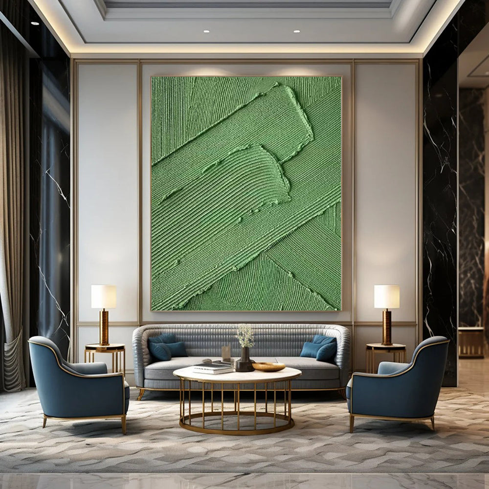 Oversized Abstract Wall Art for Murphy Bed Interiors - Custom Acrylic on Canvas