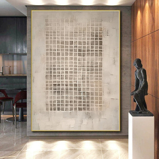 Immense Abstract Rhythm Art - Hand-Painted Resin for Dance Company Rehearsal Studios