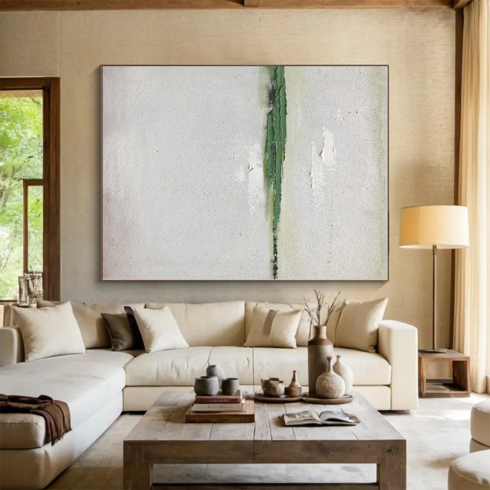 Oversized Custom Hand-Painted Abstract Wall Art for Laundry Room Utility Wall