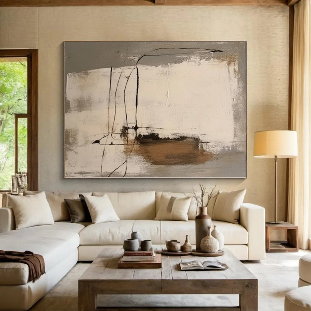 Colossal Tailored Hand-Painted Abstract Wall Art for Home Craft Room Creation Wall