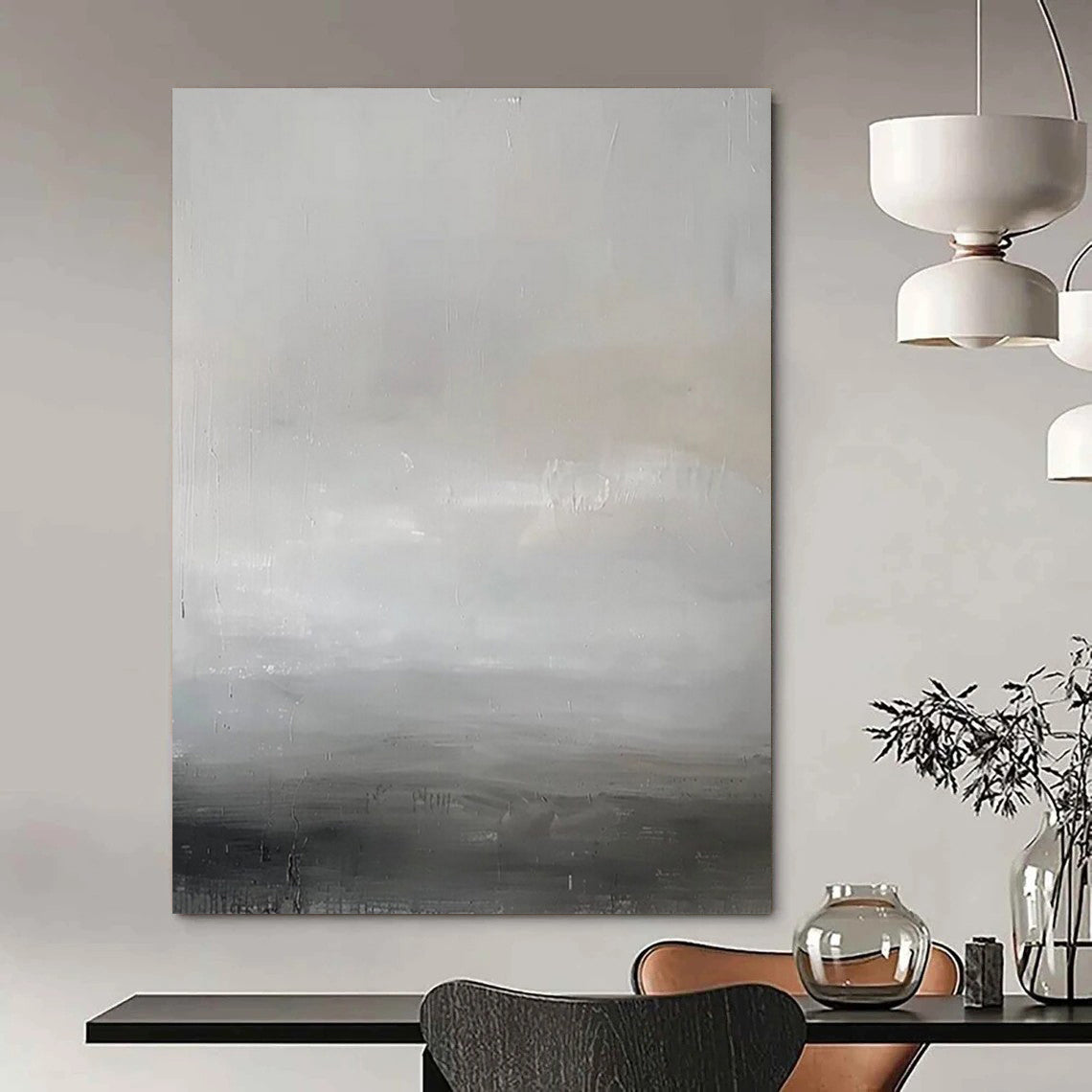 Extra-Vast Hand-Painted Modern Abstract Artwork for Grand Villa Poolsides
