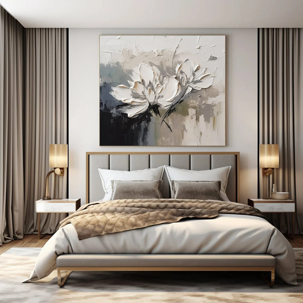 Custom Hand-Painted Abstract Mural for Living Room and Entryway