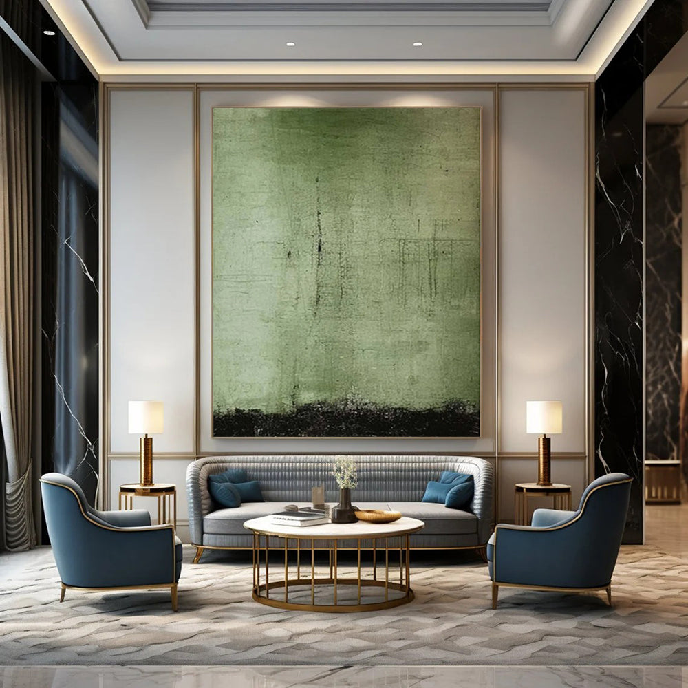 Monumental Abstract Painting for Staircase Landings - Commissioned Mixed Media