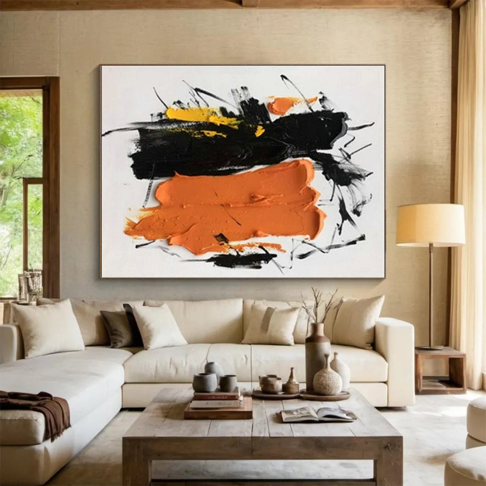 Made-to-Measure Colossal Hand-Painted Abstract Wall Art for Entryway Gallery Wall LargeART0607