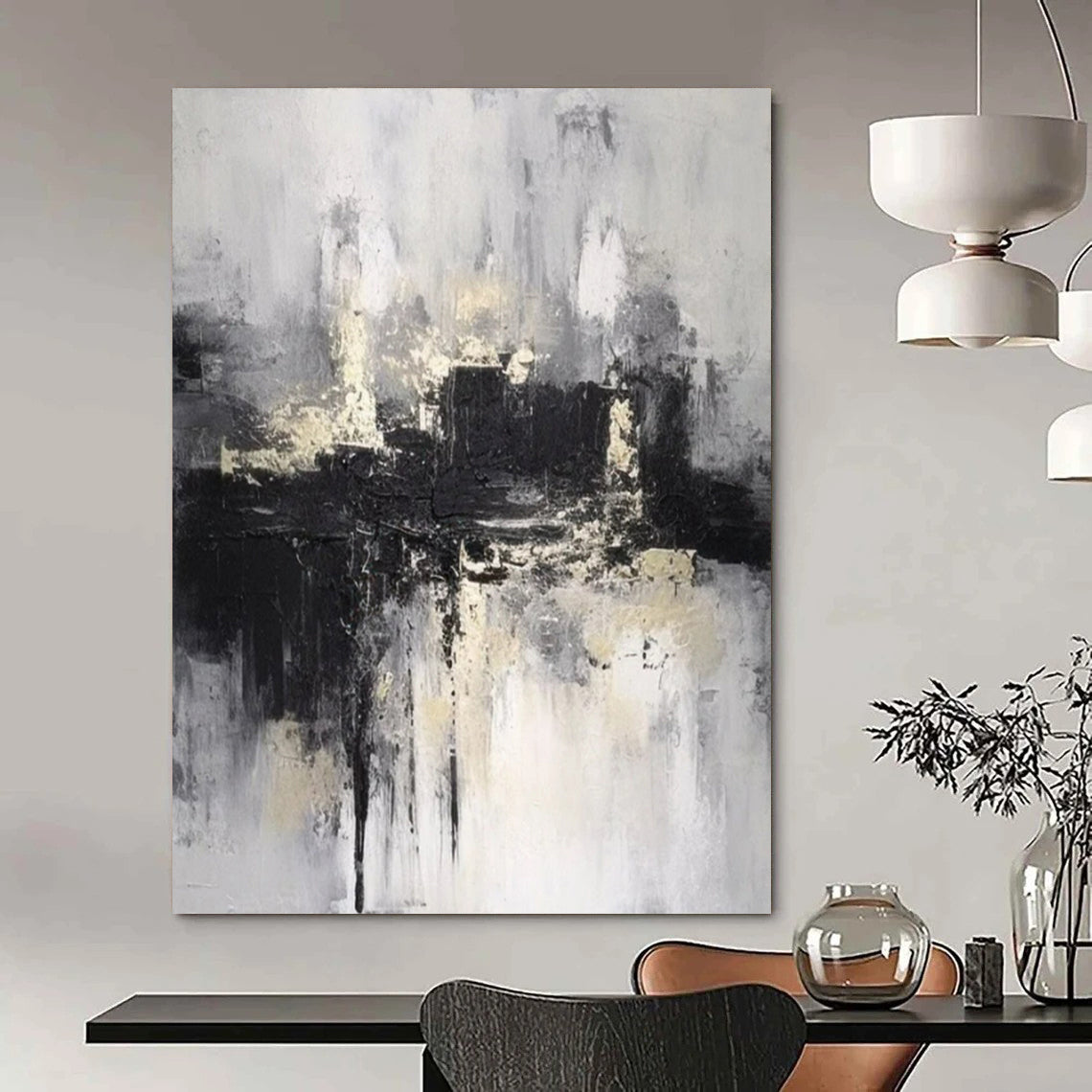 Oversized Modern Abstract Artwork for Botanical Garden Conservatories