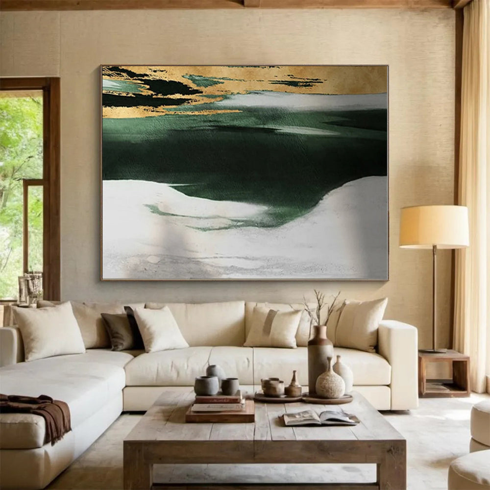 Vast Custom-Made Hand-Painted Abstract Art for Open Concept Areas LargeART0640
