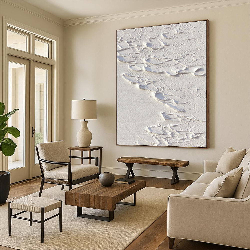 Extra-Gigantic Custom Hand-Painted Abstract Wall Art for Laundry Room Utility Wall
