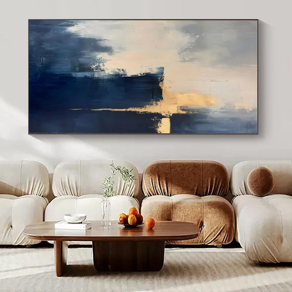 Hand-Painted Bespoke Abstract Canvas for Office Private Offices