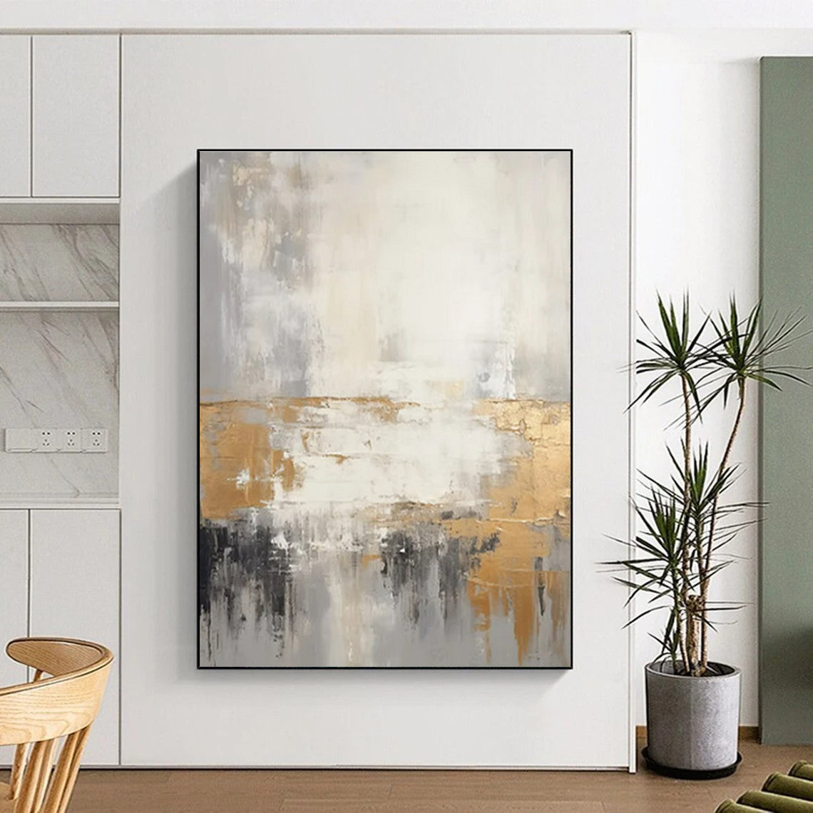 Super-Sized Modern Abstract Art for Beauty Salon Relaxing Interiors