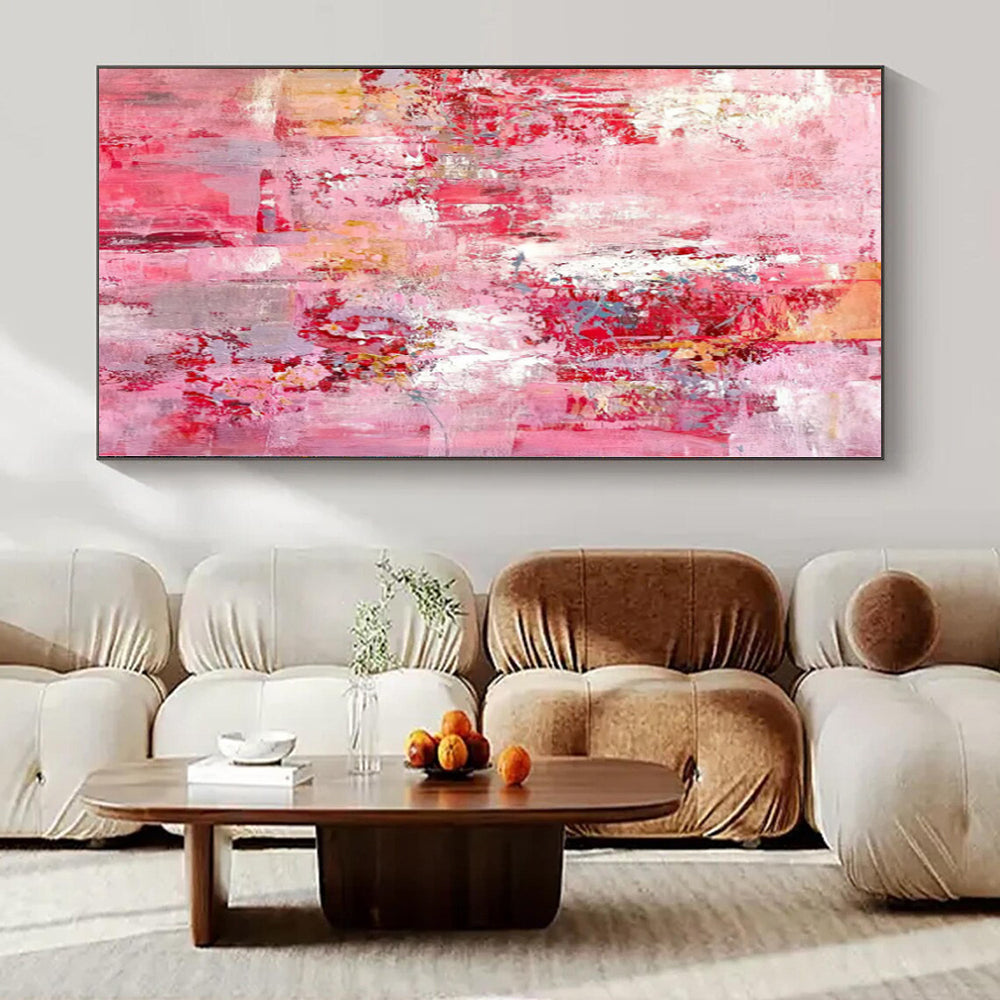 Oversized Abstract Wall Art for Root Cellar Interiors - Commissioned Mixed Media on Linen