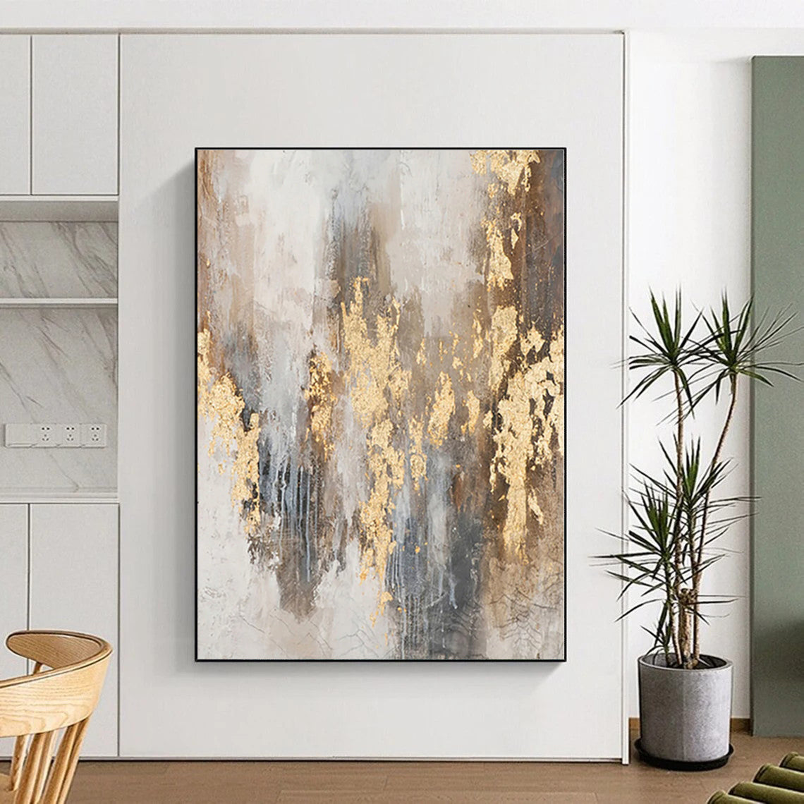 Oversized Custom Hand-Painted Abstract Art for Home Office Focal Wall LargeART0576