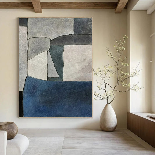 Hand-Painted Personalized Abstract Canvas for Bar & Hotel Pool Decks