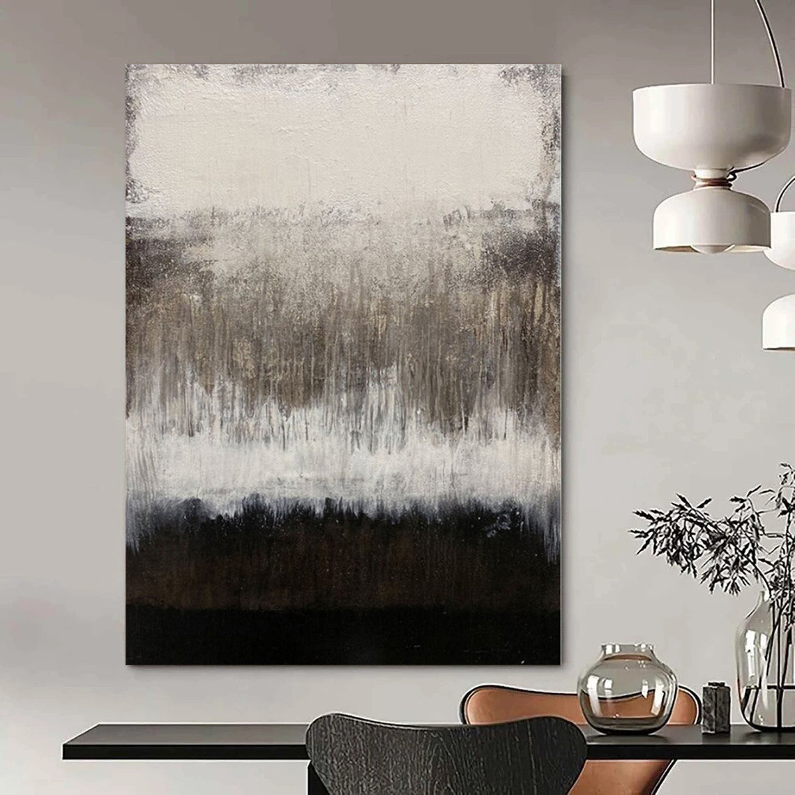 Epic-Scale Hand-Painted Abstract Canvas for Living Room Feature Walls