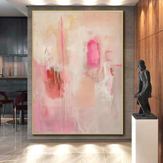 Staggering Custom Abstract Painting for Home Bar and Lounge Feature Wall