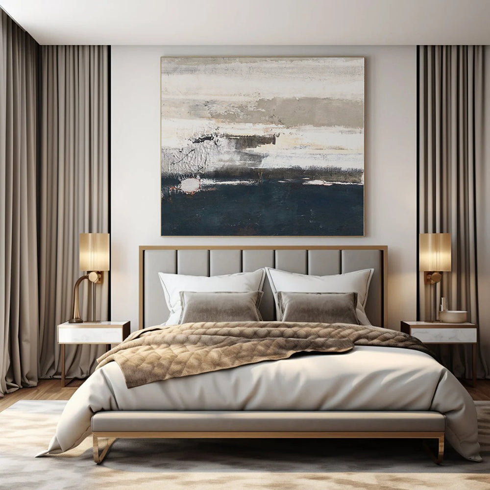 Immense Custom Abstract Painting for Agricultural Cooperative Lobbies